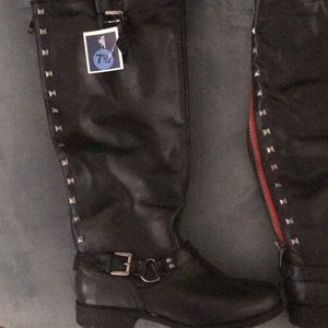 STEVE MADDEN Madden girl size 7.5 Moto black boots